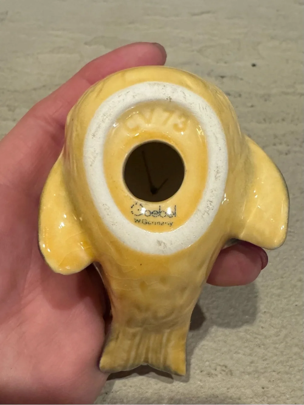 Vintage Ceramic Yellow Bird Figurine - Decorative Pet Bird Accent